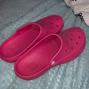Pink Crocs